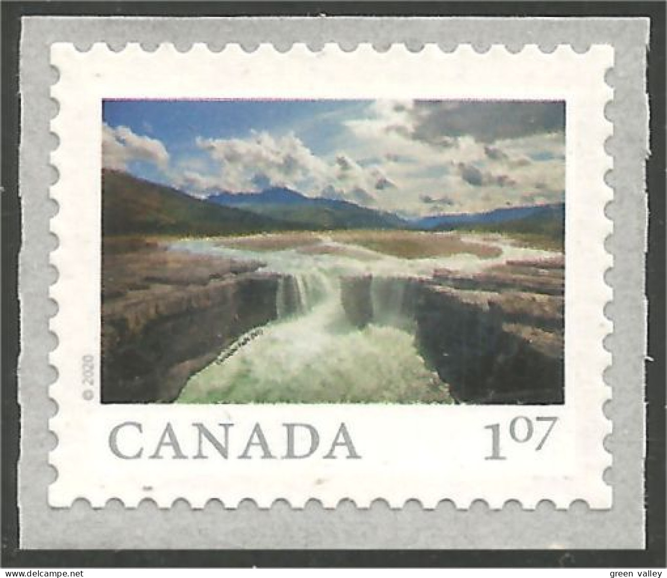 Canada Chutes Carcajou Falls Coil Roulette MNH ** Neuf SC (C32-20b) - Ungebraucht