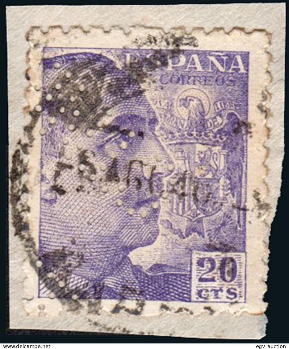 Madrid - Perforado - Edi O 922 - Fragmento "CTNE" (Telefónica) - Used Stamps