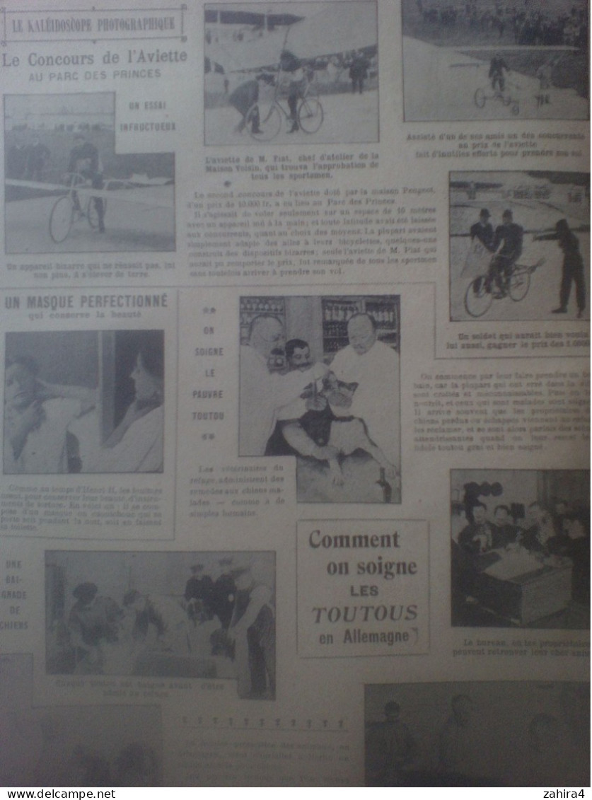 L'Actualité 648 Deschanel Dumaine RodinTennis Germot Décugis Concours Aviette Cycle Volant Chemin De Fer Mosaïque Italie - 1900 - 1949