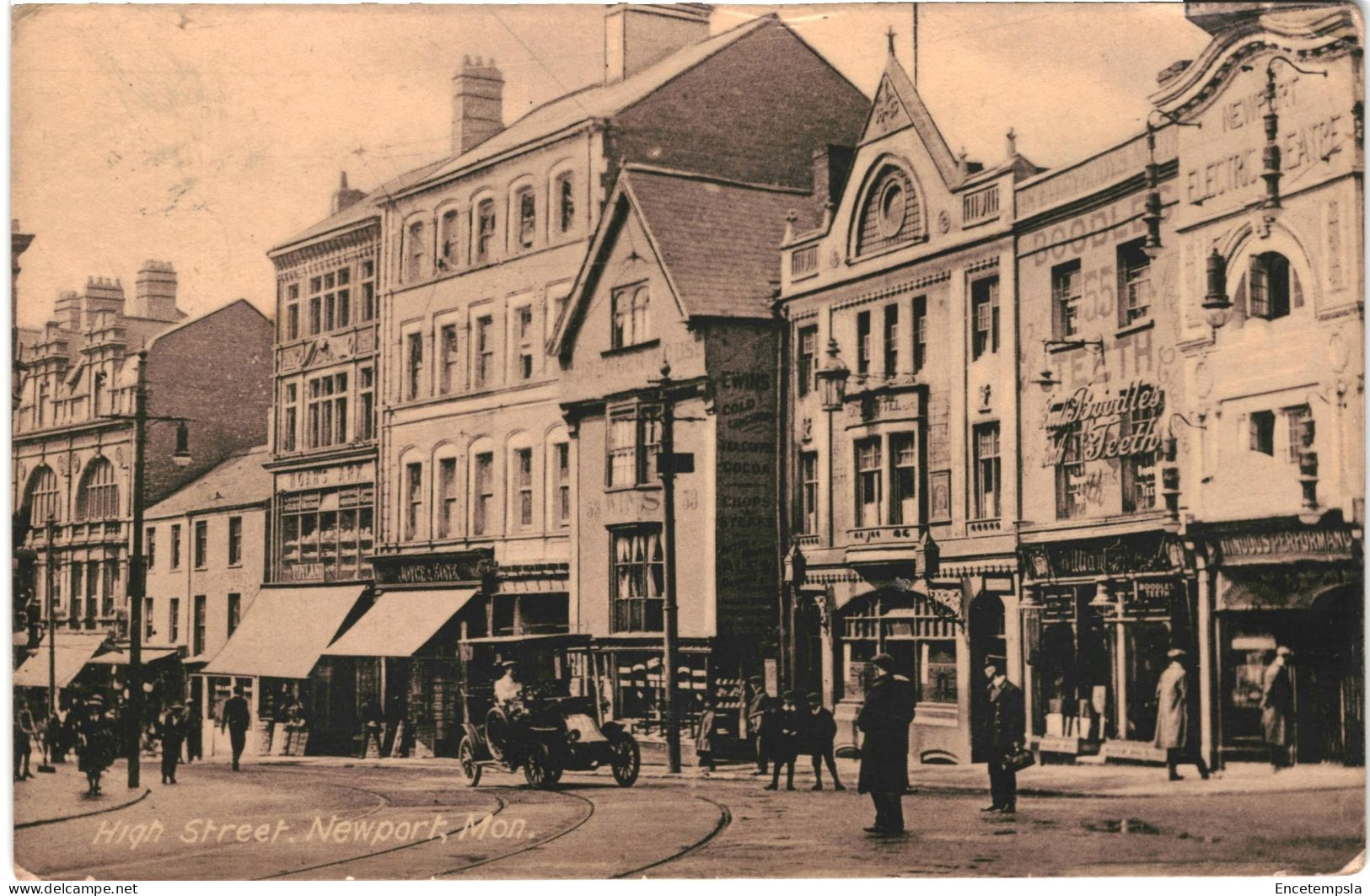 CPA Carte Postale Royaume Uni Newport High Street  Mon.1923 VM80534 - Otros & Sin Clasificación