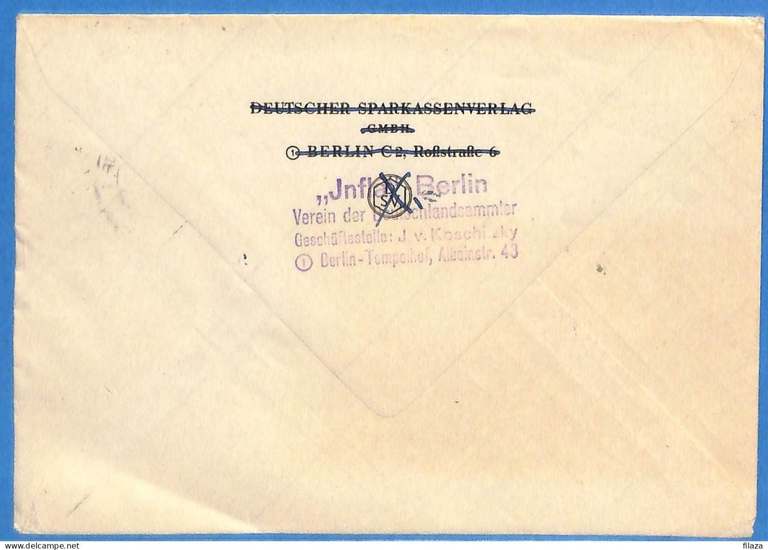 Berlin West 1950 - Lettre De Berlin - G33071 - Briefe U. Dokumente