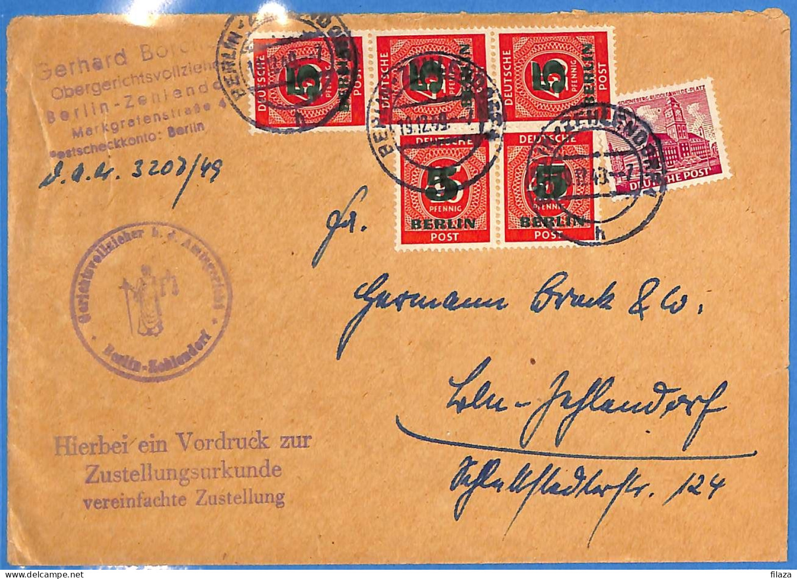 Berlin West 1949 - Lettre De Berlin - G33085 - Covers & Documents