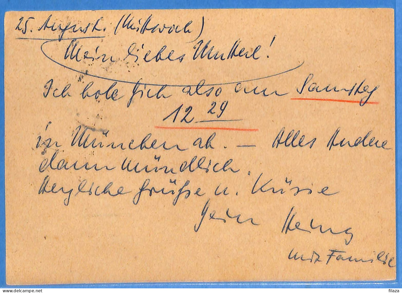 Berlin West 1954 - Carte Postale De Munchen - G33047 - Briefe U. Dokumente