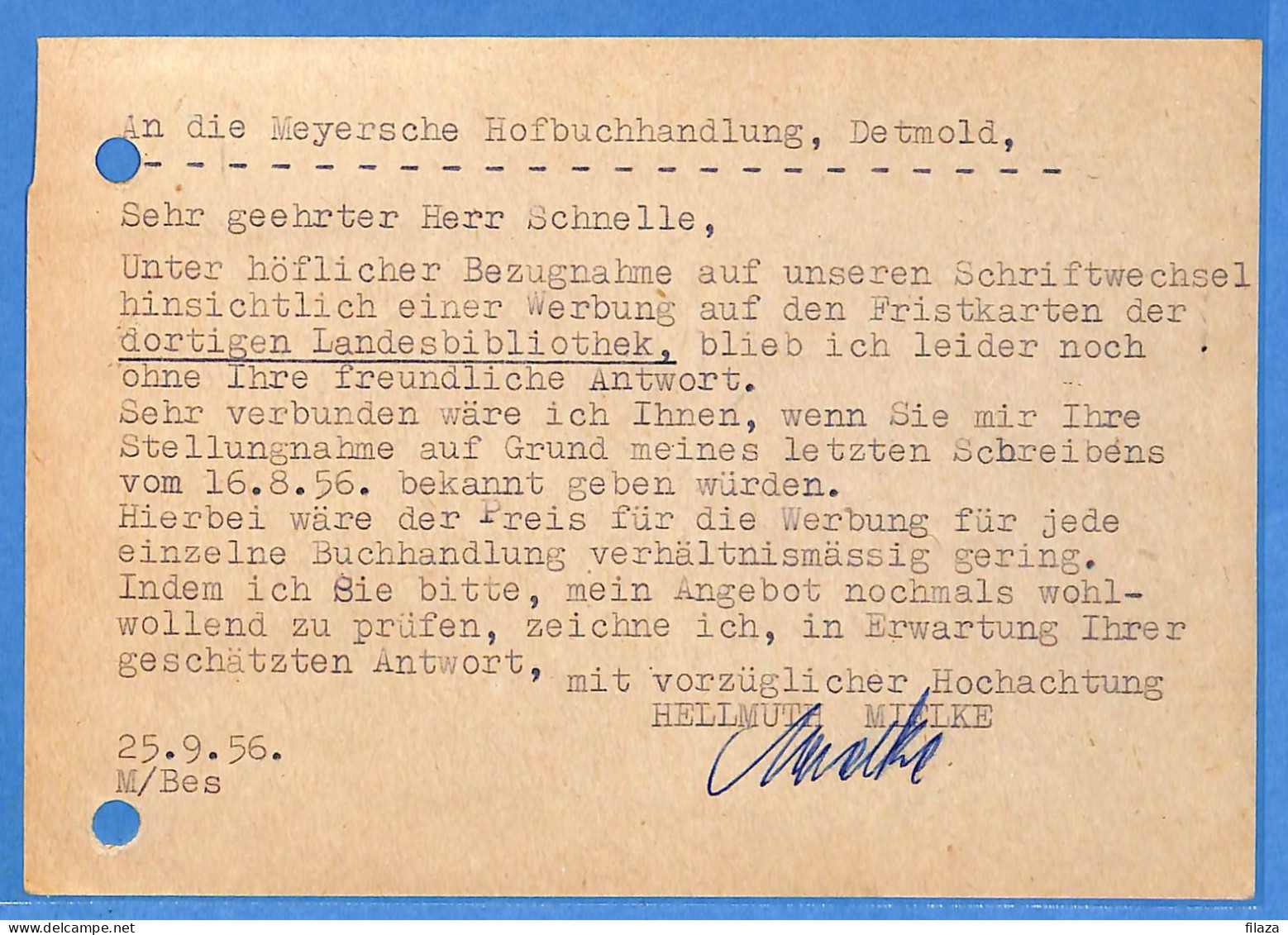 Berlin West 1950 - Carte Postale De Berlin - G33026 - Cartas & Documentos