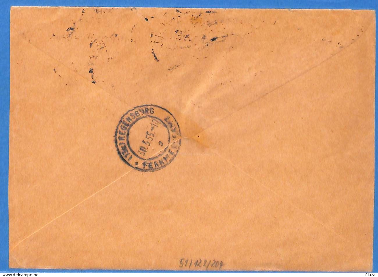 Berlin West 1955 - Lettre Durch Eilboten De Karlsruhe - G32996 - Storia Postale