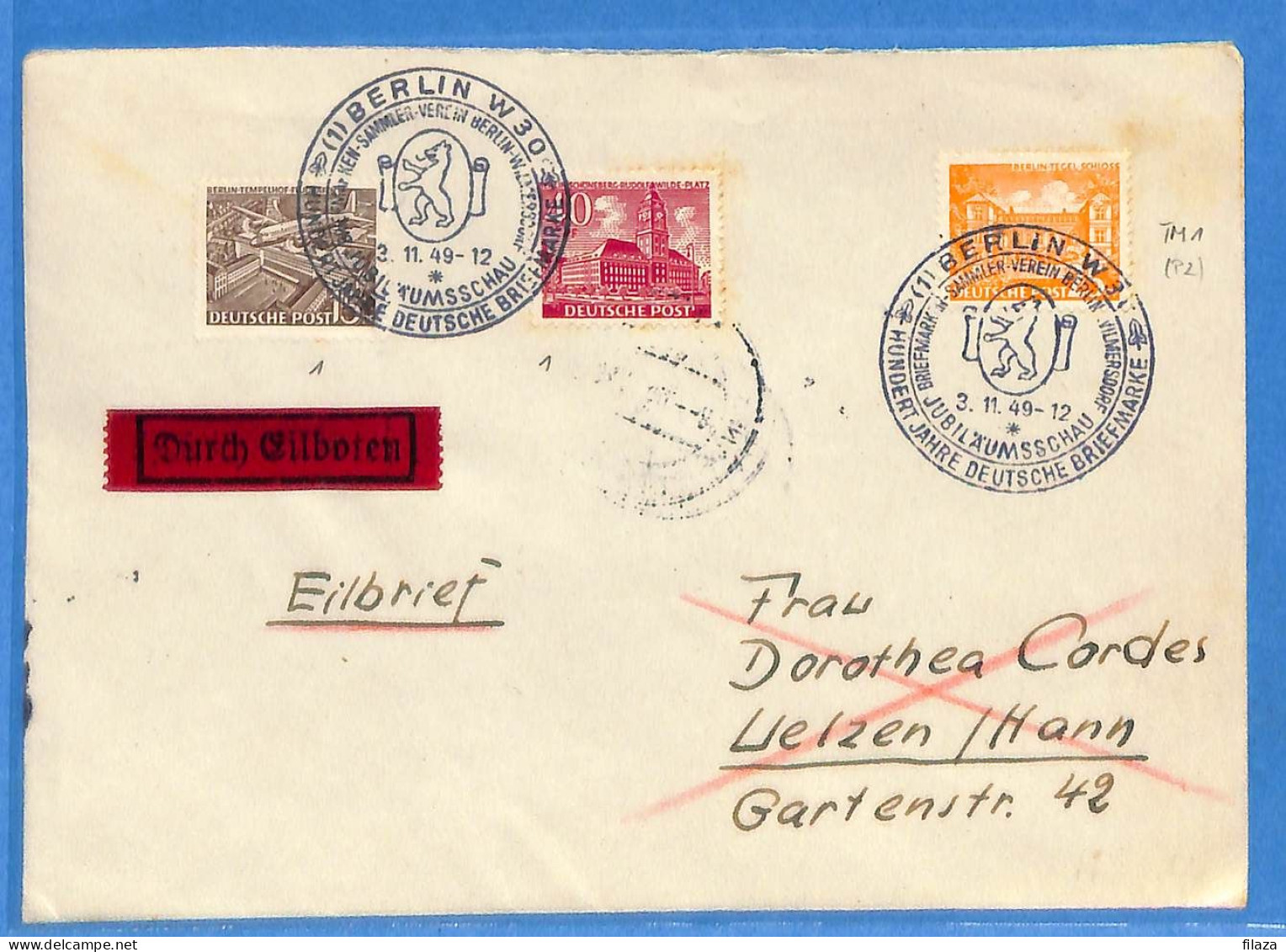 Berlin West 1949 - Lettre Durch Eilboten De Berlin - G32995 - Brieven En Documenten