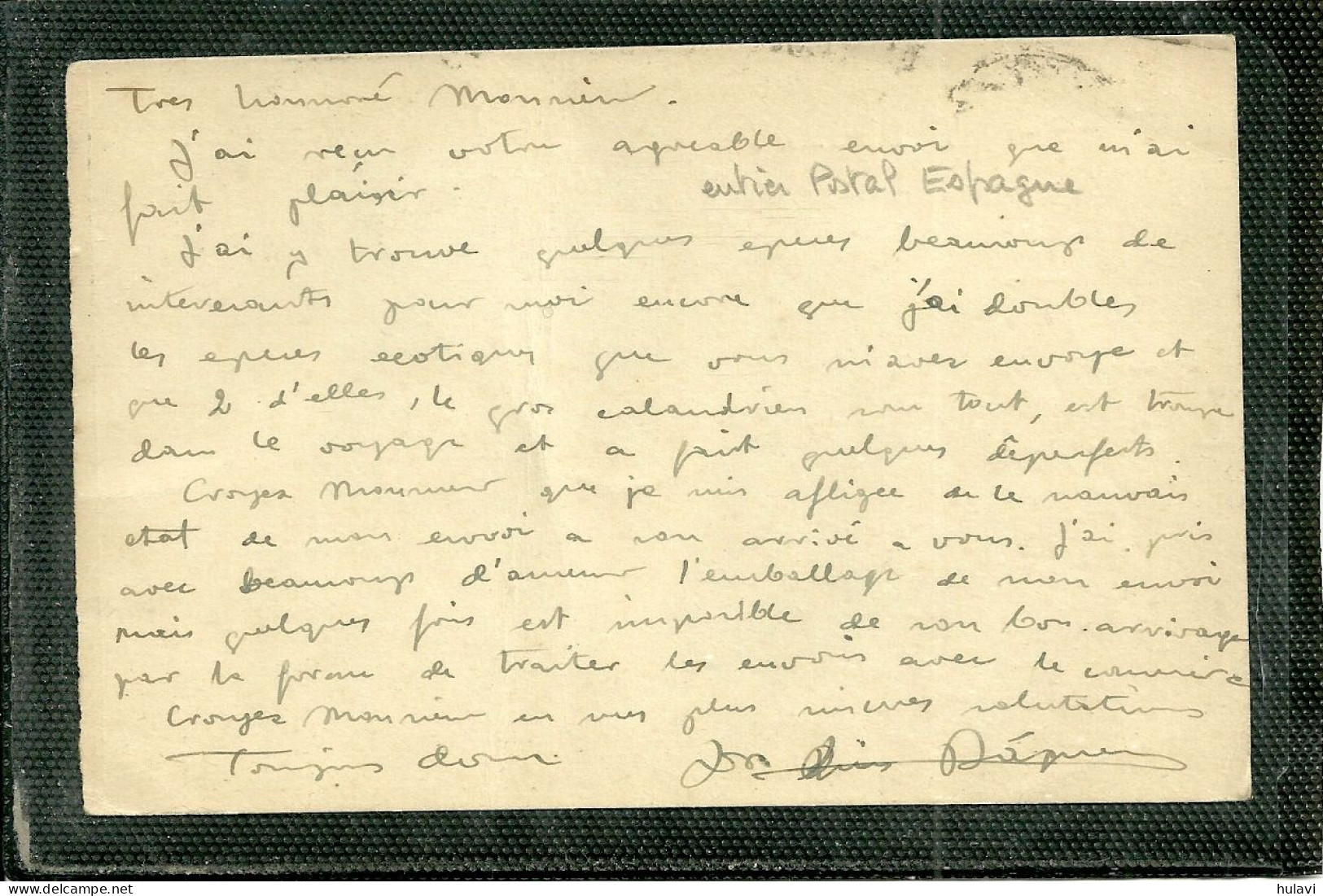 ENTIER POSTAL D' ESPAGNE (ref 591) - 1850-1931