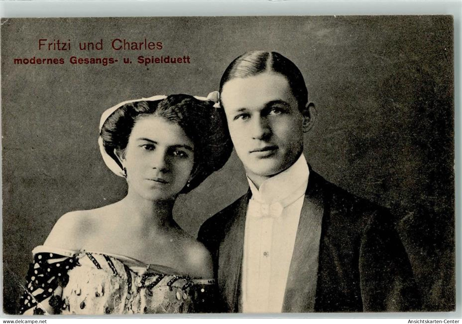 39177707 - Fritzi Und Charles Modernes Gesangs- Und Spielduett AK - Circo