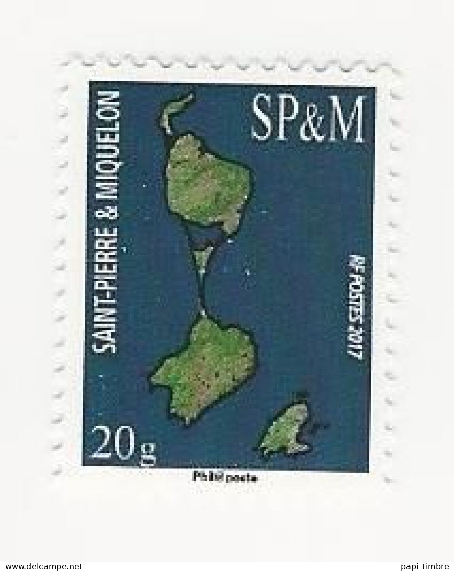 SPM-2017-Série Courante. Carte De St-Pierre Et Miquelon - N° 1174 ** - Nuovi