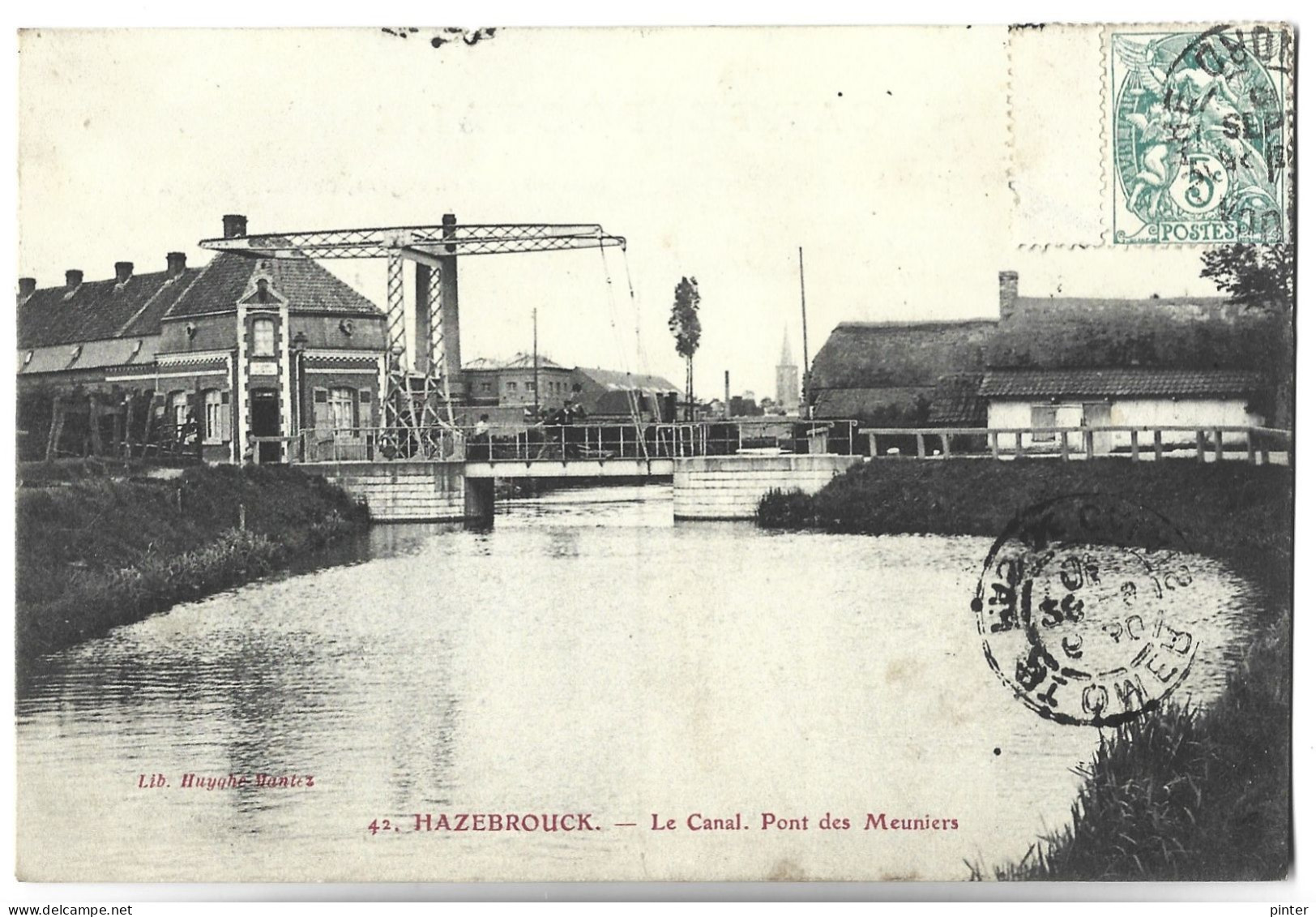 HAZEBROUCK - Le Canal - Pont Des Meuniers - PENICHE - Hazebrouck