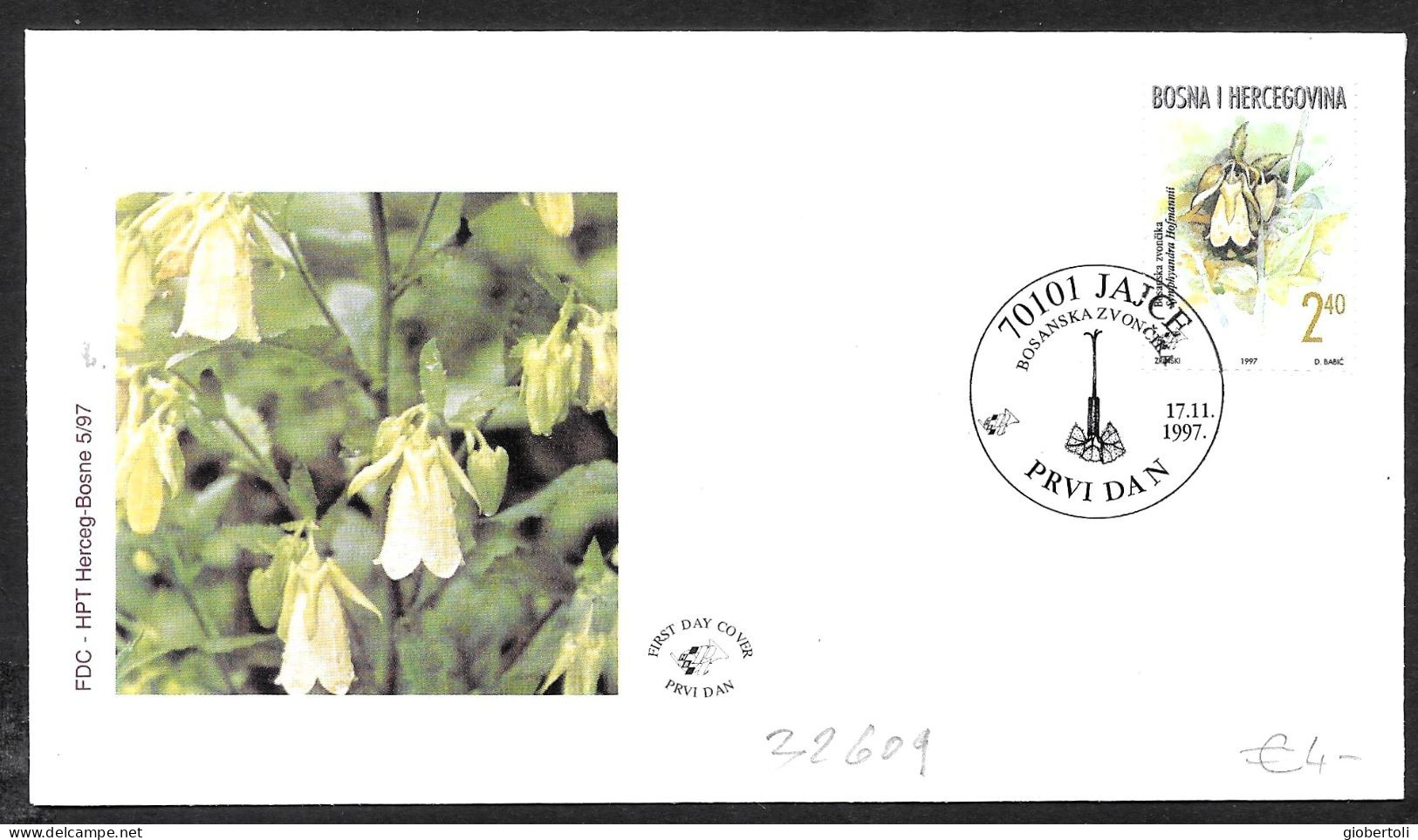 Bosnia/Bosnie: FDC, Symphyandra Hofmannii - Autres & Non Classés