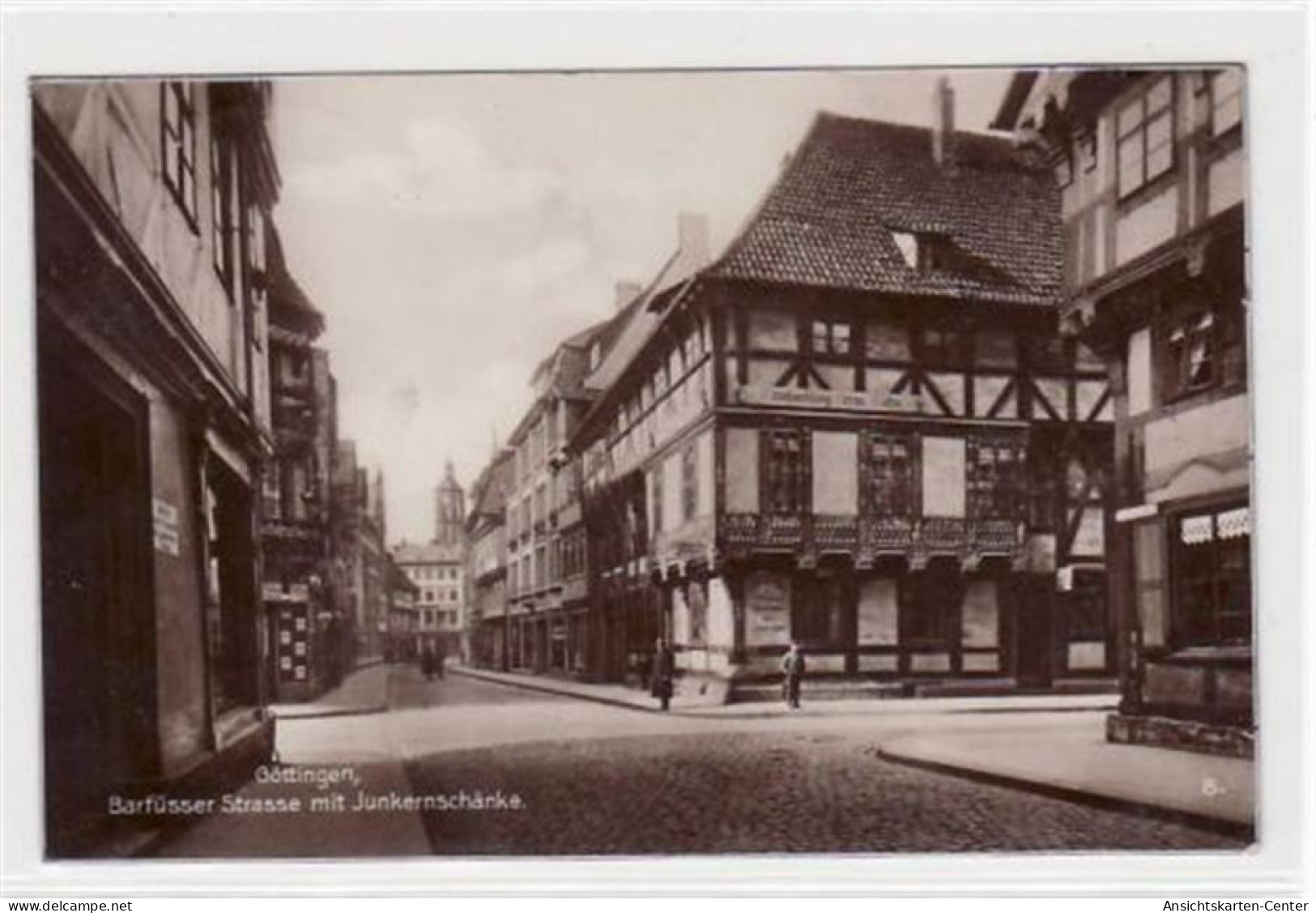 39079907 - Goettingen. Barfuesserstrasse Junkernschaenke Gelaufen, 1923 Kleiner Knick Oben Rechts, Leichter Schrift- Un - Göttingen