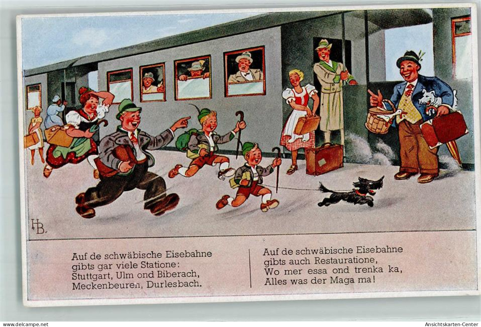 39150707 - Schwaebischer Kunstverlag Serie 145 - Schwaebische Eisenbahn AK - Böttcher, Hans