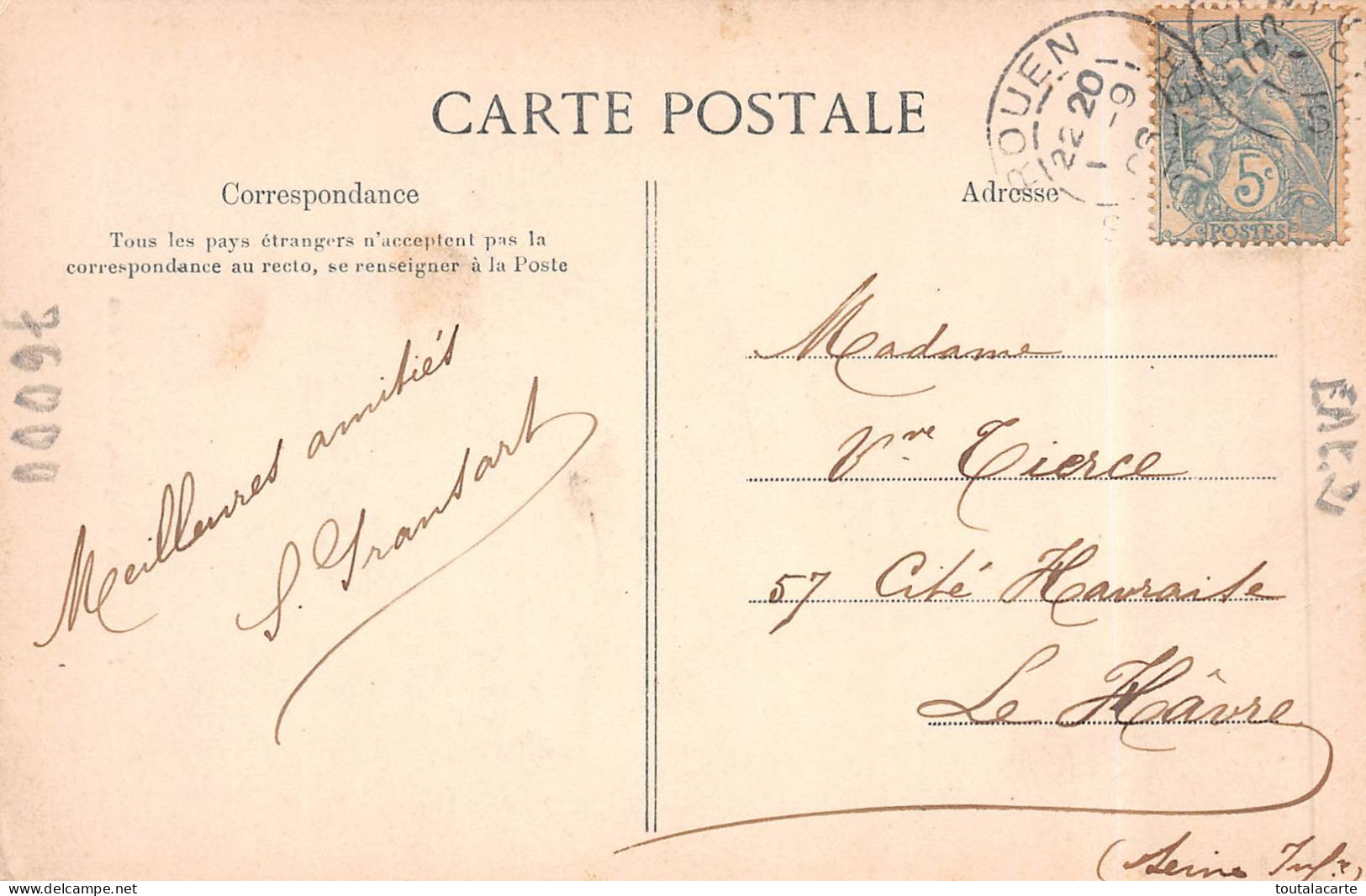 CPA 76 ROUEN FACADE DE L'EGLISE SAINT OUEN    1906 - Rouen
