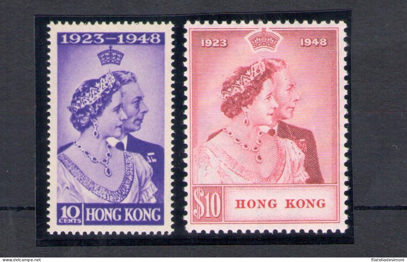 1948 HONG KONG, Royal Silver Wedding, SG 171/172 Set Of 2 - MNH** - Otros & Sin Clasificación