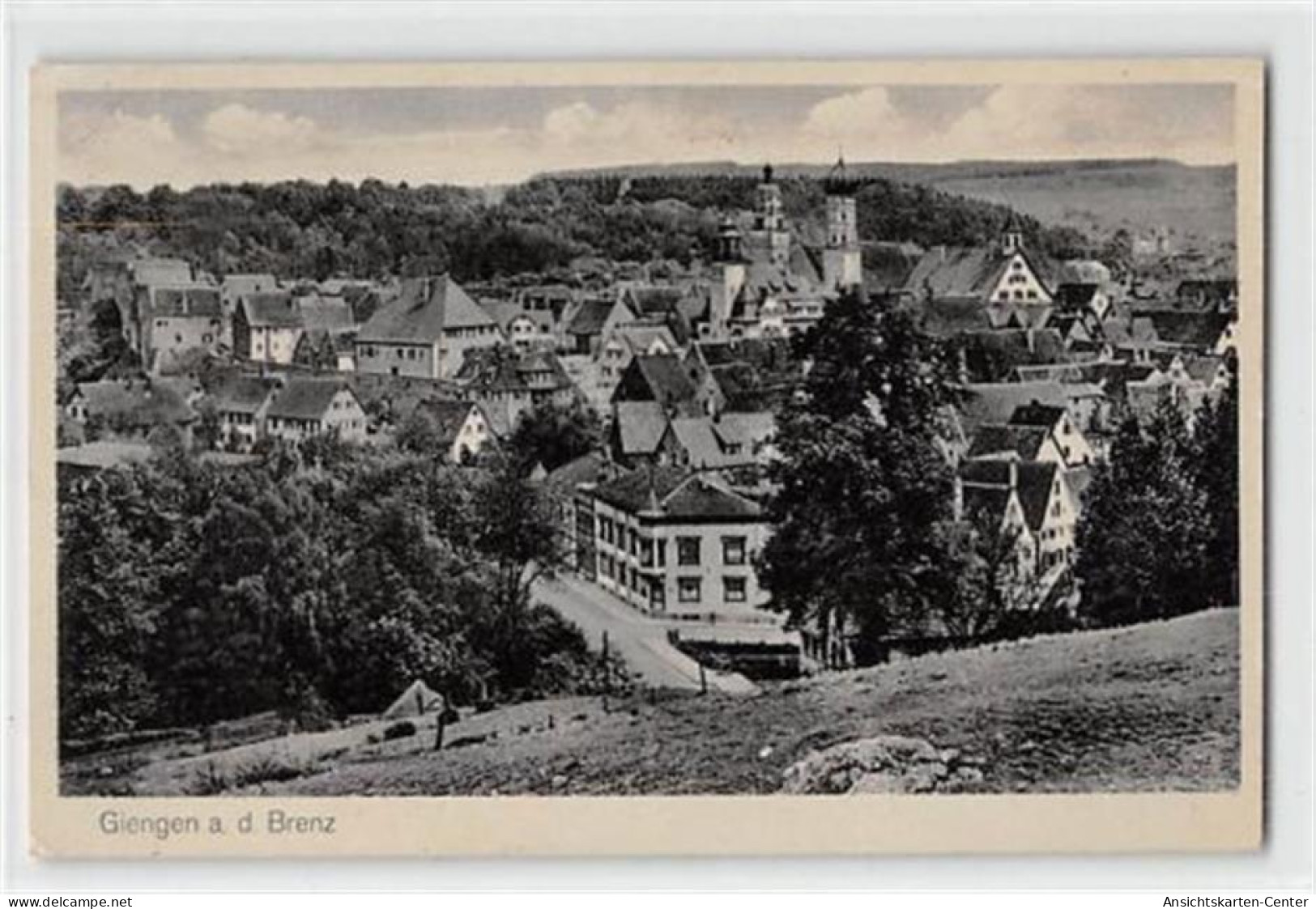 39123307 - Giengen A. D. Brenz. Gesamtansicht Mit Kirche Gelaufen. Gute Erhaltung. - Heidenheim