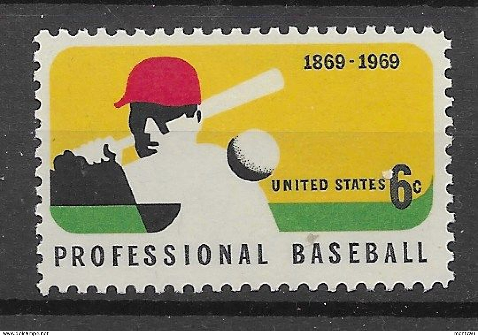 USA 1969.  Baseball Sc 1381  (**) - Unused Stamps