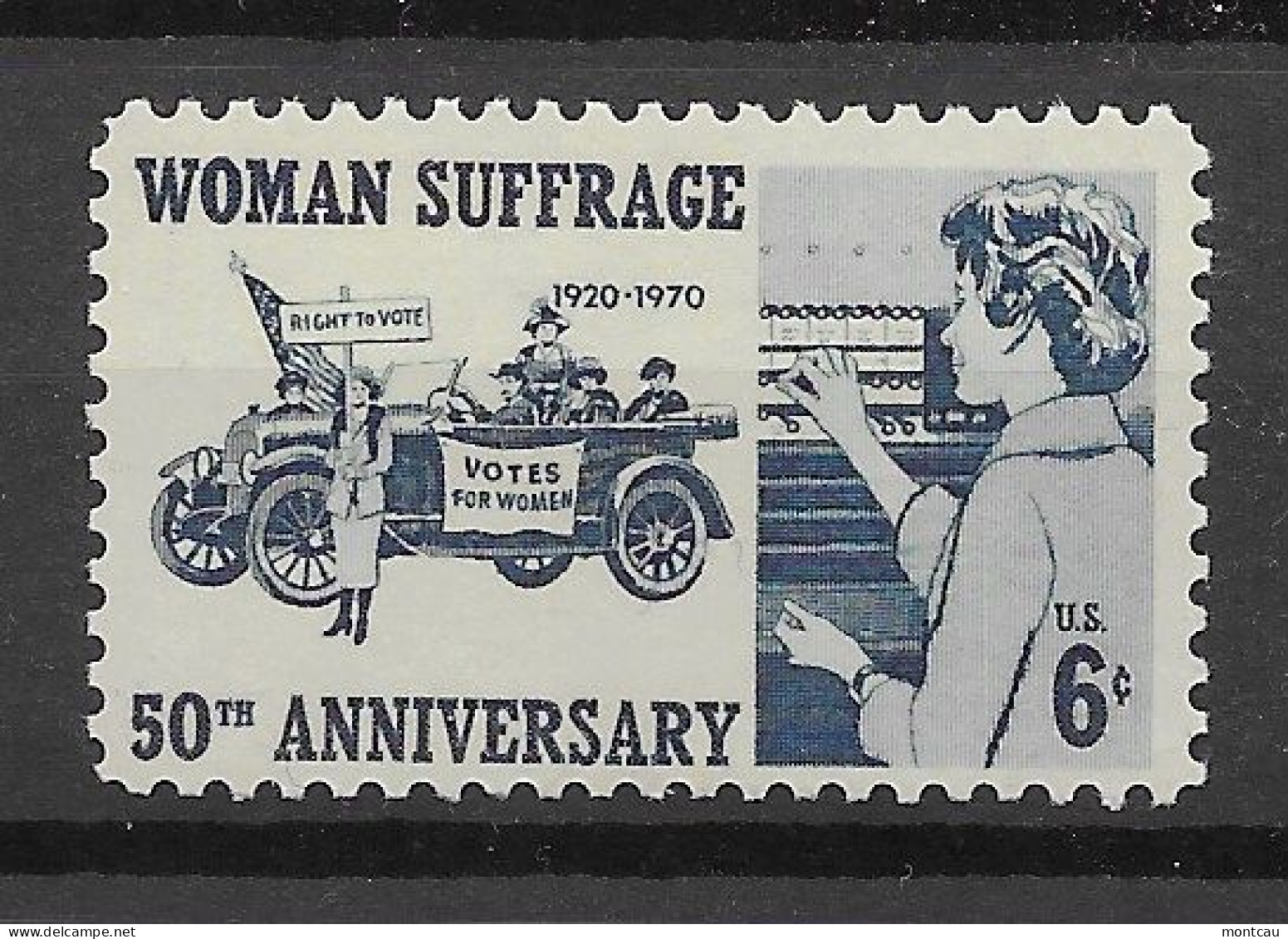 USA 1970.  Women Suffrage Sc 1406  (**) - Unused Stamps