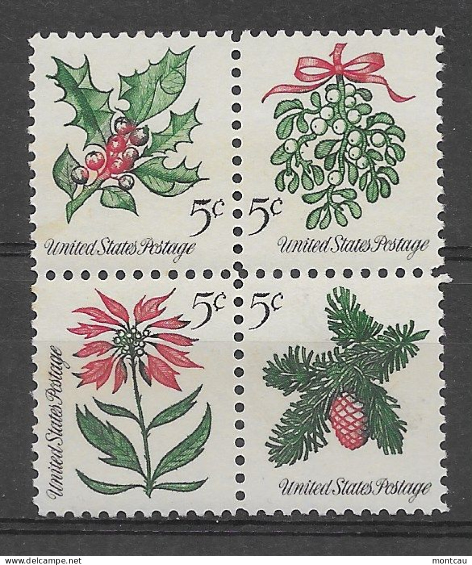 USA 1964.  Christmas Sc 1254-57  (**) - Unused Stamps