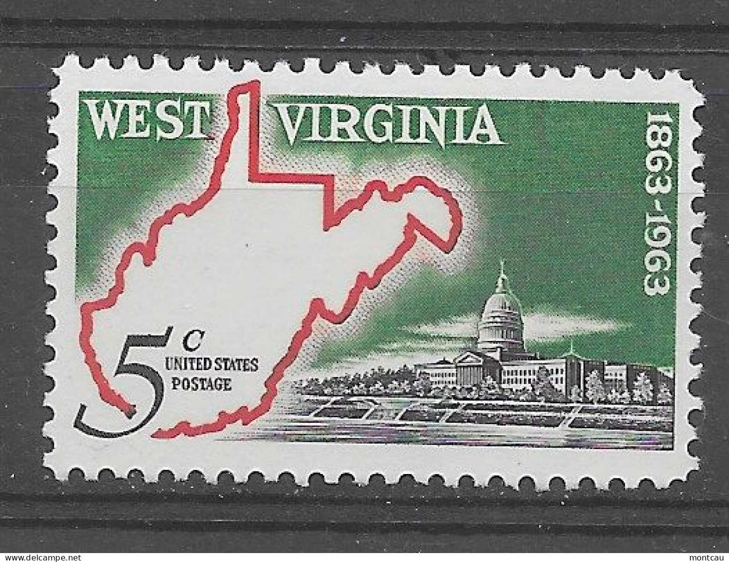 USA 1963.  West Virginia Sc 1232  (**) - Neufs