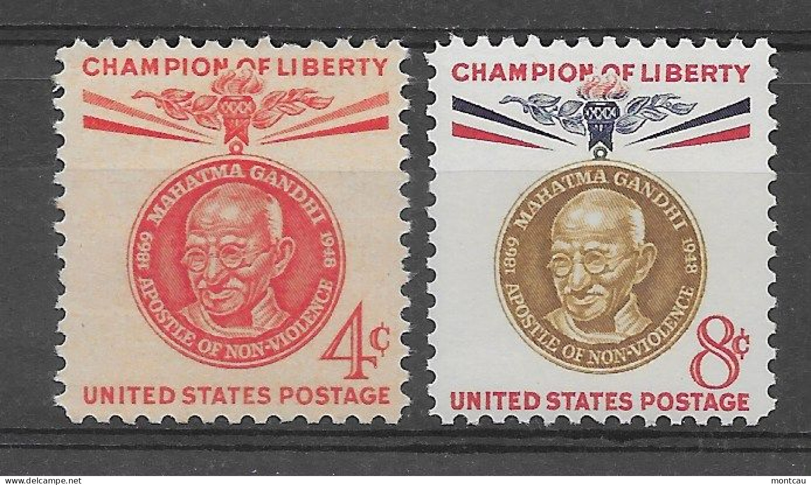 USA 1961.  Gandhi Sc 1174-75  (**) - Neufs