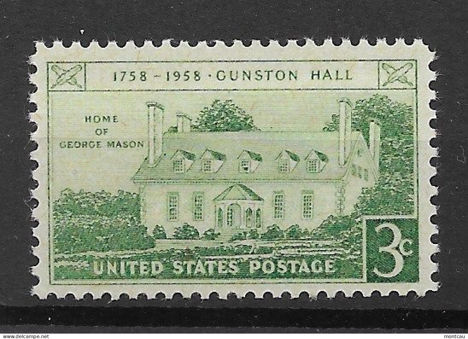 USA 1958.  Gunston Sc 1108  (**) - Ongebruikt