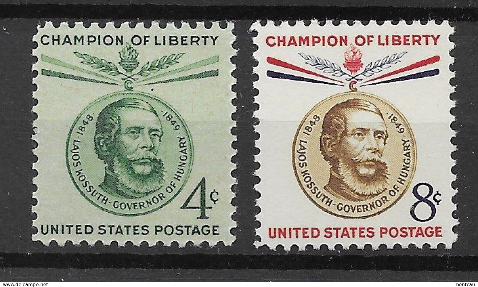 USA 1958.  Kossuth Sc 1117-18  (**) - Unused Stamps