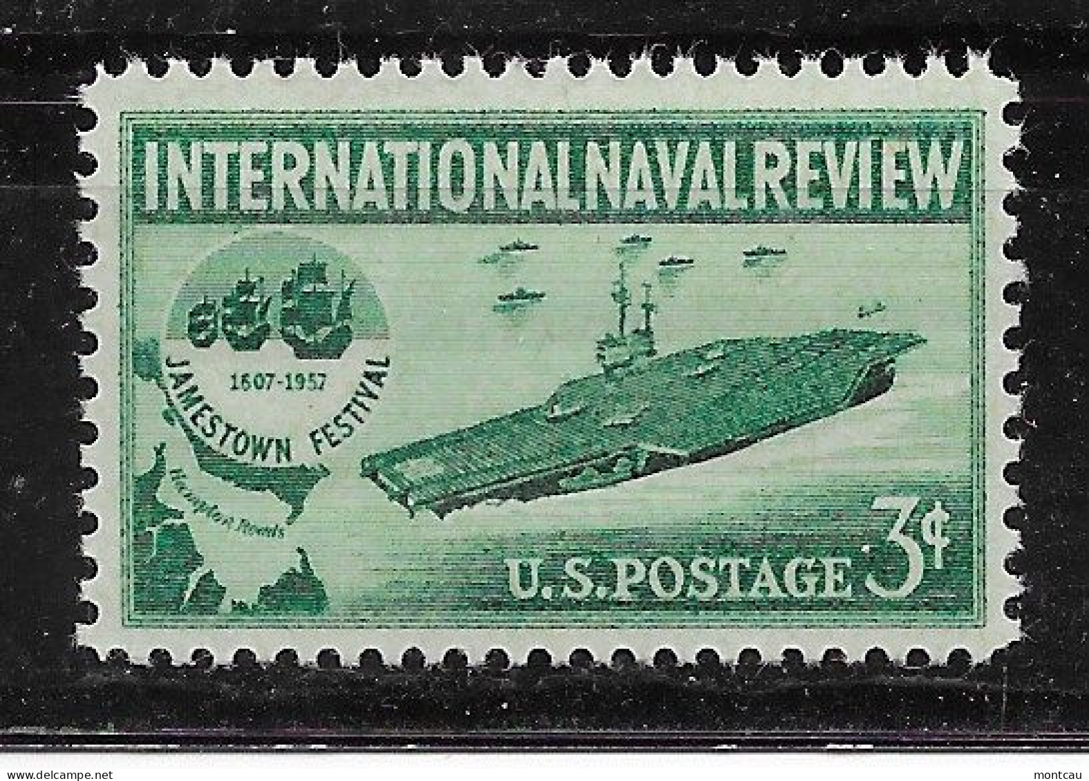 USA 1957.  Naval Review Sc 1091  (**) - Ongebruikt