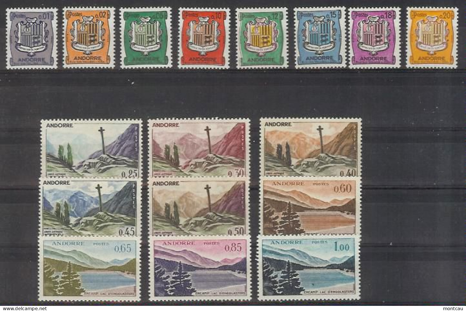 Andorra Franc. 1961-71 Escudo Y Paisajes Y= , E=164-80 (**/*) - Neufs