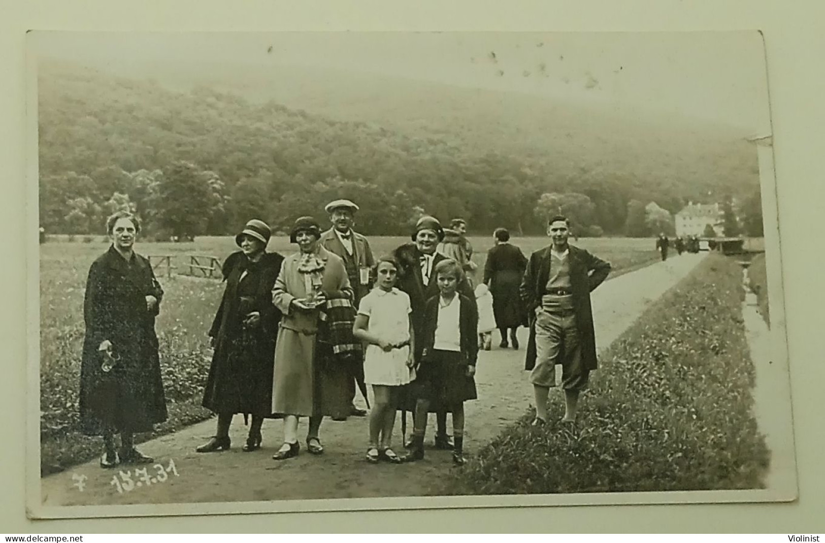 Two Young Girls, Women And Men On The Promenade 1931 - Josef Bott, Photogr. Bad Brückenau, Germany - Anonieme Personen