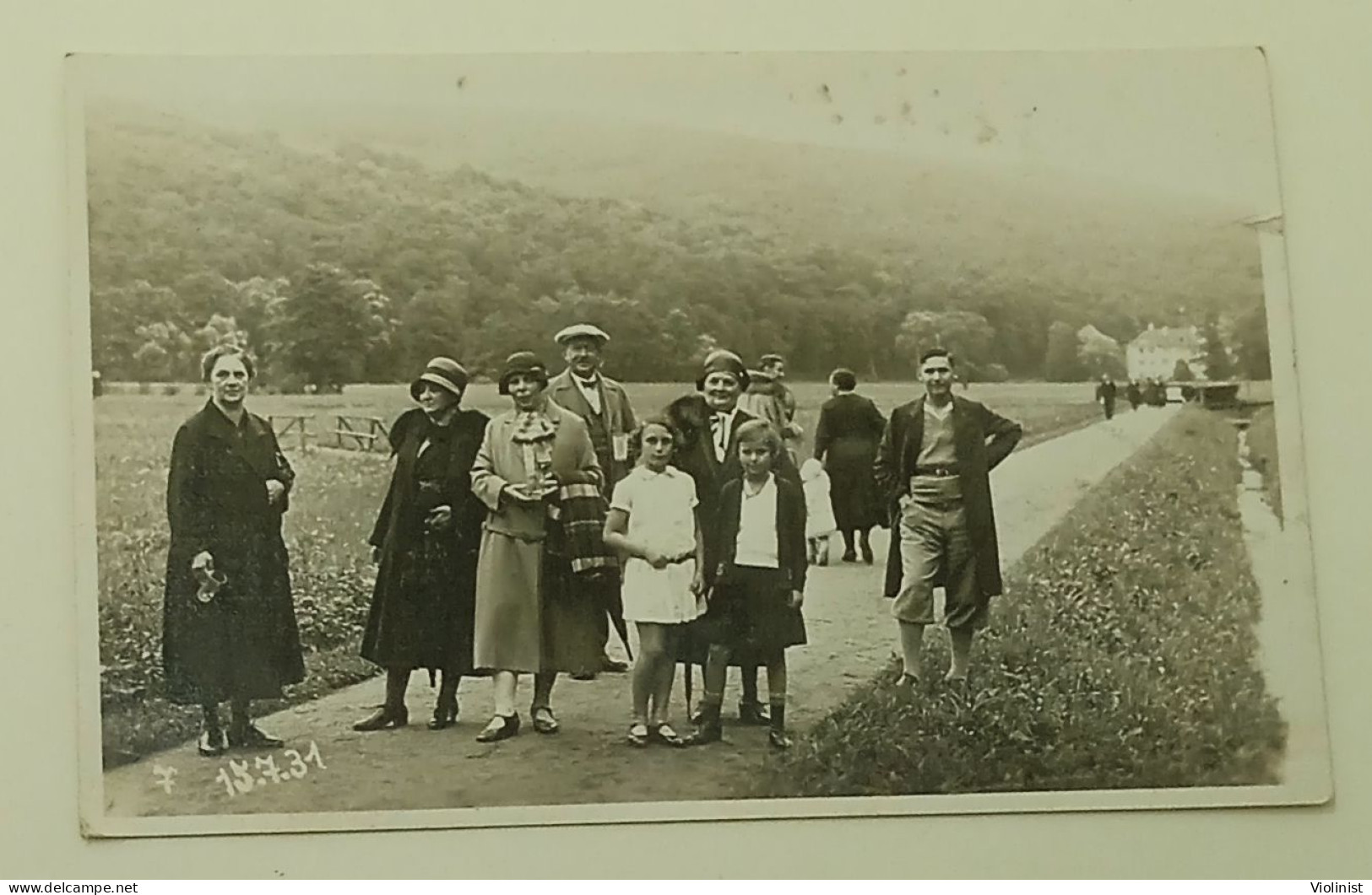 Two Young Girls, Women And Men On The Promenade 1931 - Josef Bott, Photogr. Bad Brückenau, Germany - Anonieme Personen