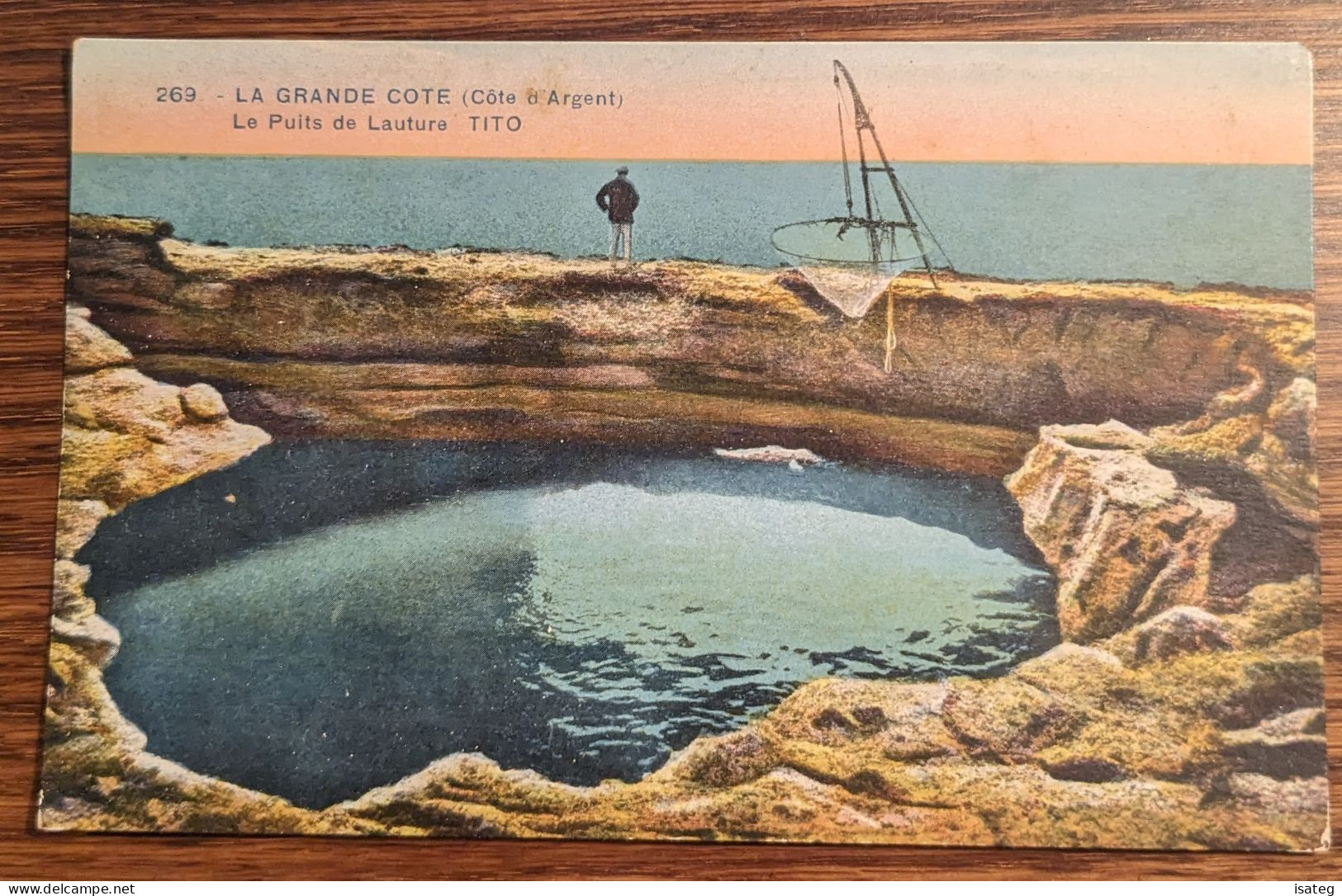 Carte Postale Ancienne Colorisée : La Grande Côte - Le Puits De Lauture - Unclassified