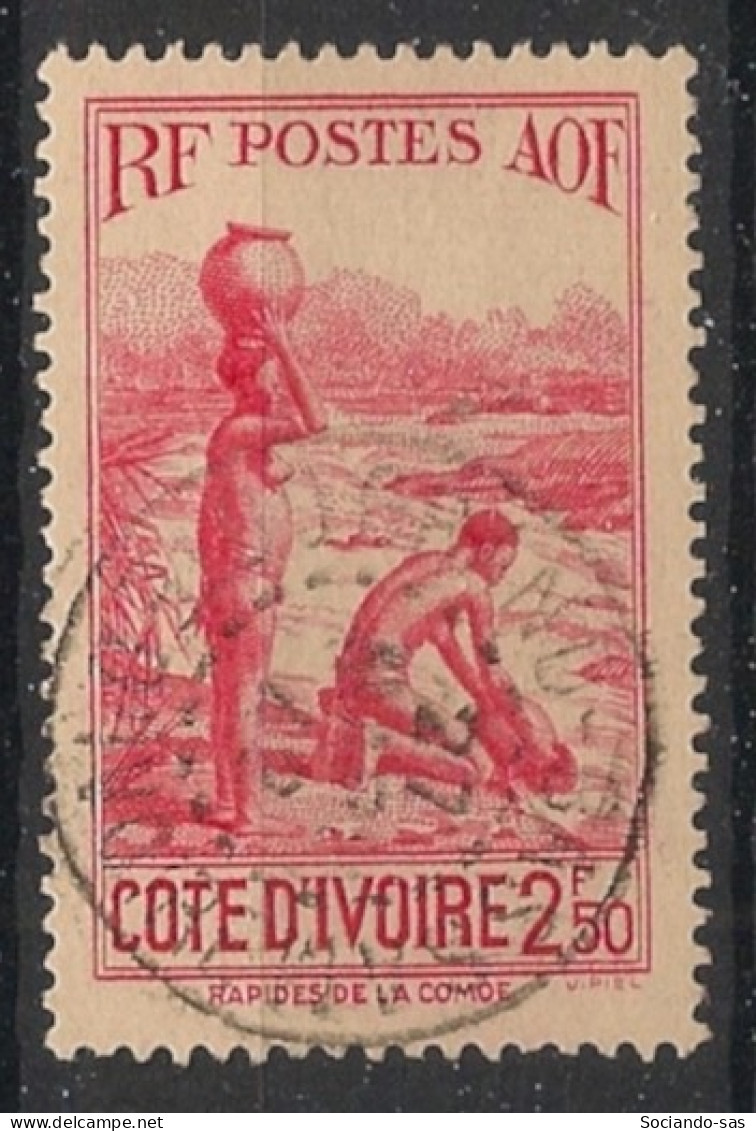 COTE D'IVOIRE - 1939-42 - N°YT. 161 - Camoé 2f50 Rouge - Oblitéré / Used - Usati