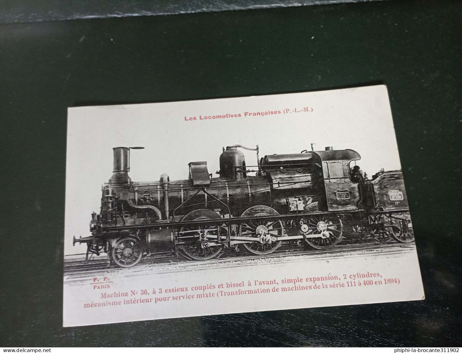 B1/268- MACHINE N° 36 (P.L.M.) - Treni