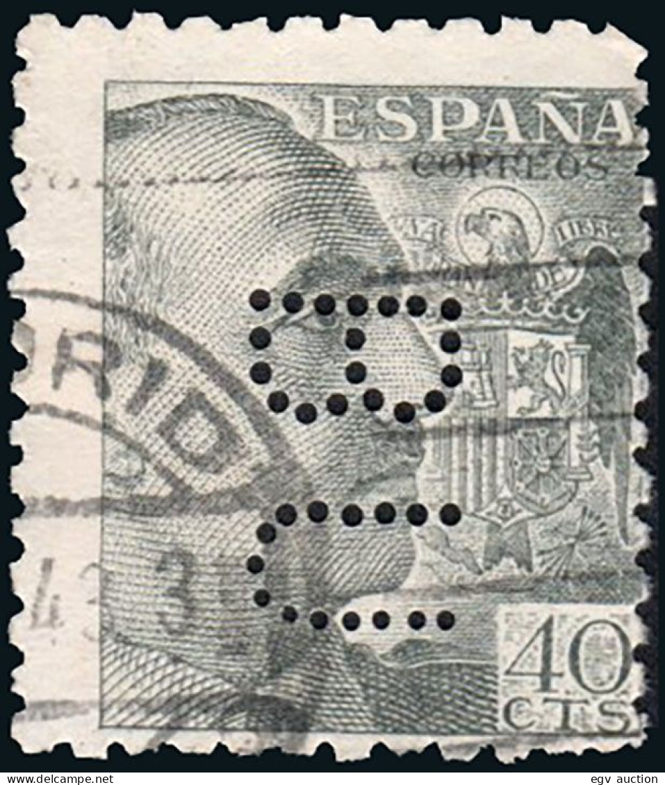 Madrid - Perforado - Edi O 925 - "BU" (Banco) - Oblitérés