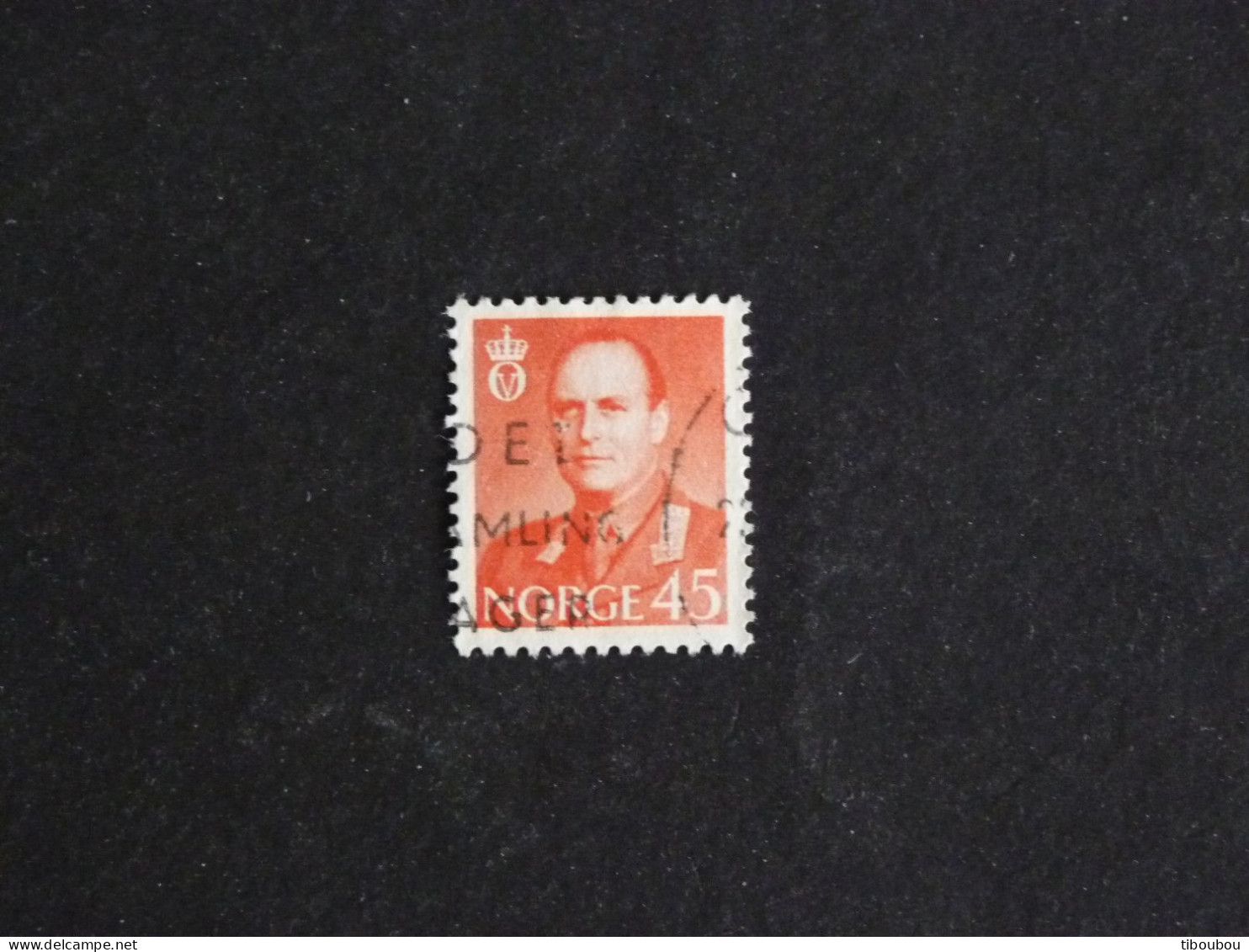 NORVEGE NORWAY NORGE NOREG YT 383 OBLITERE - ROI OLAV V - Used Stamps