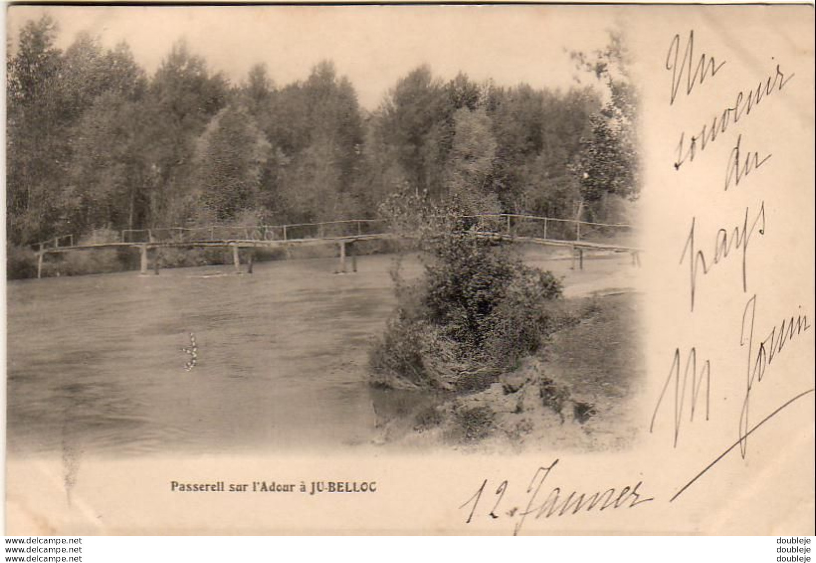 D32   Passerelle Sur L'Adour à JU BELLOC - Autres & Non Classés