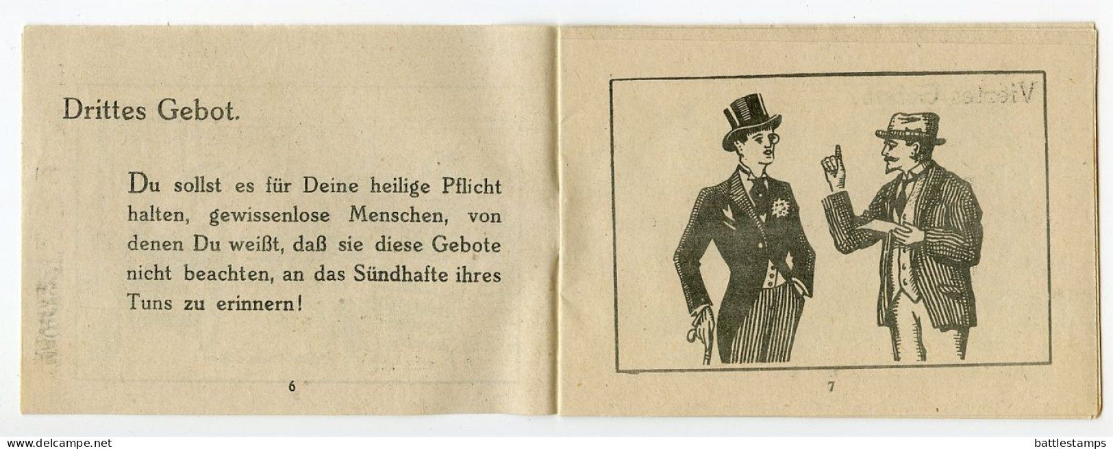 Germany 1928 Cover & Booklet (Die zehn Gebote der ehelichen Moral); Hamburg - Chem. pharm. Laboratorium; 5pf. Schiller