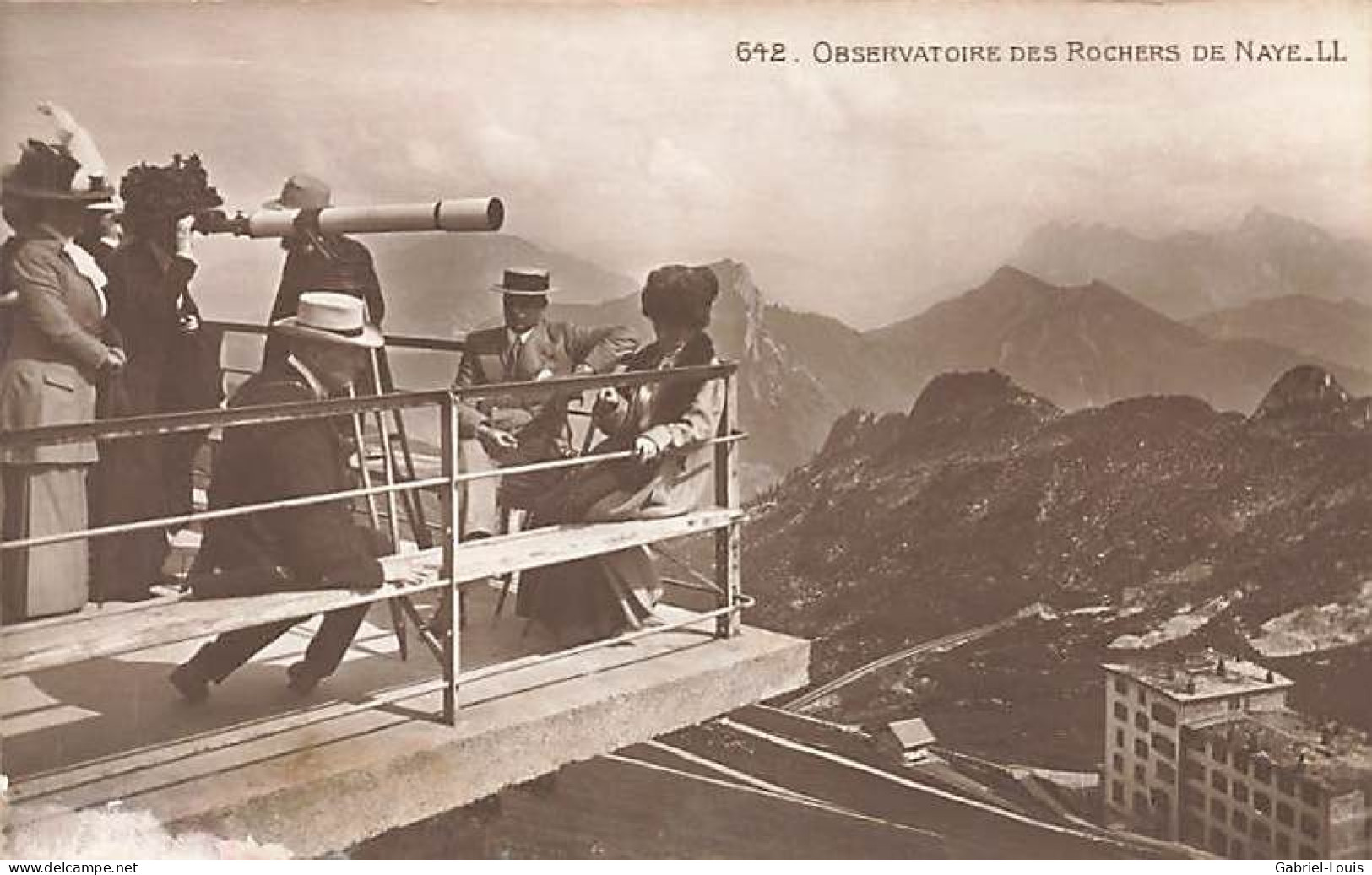 Observatoire  Des Rochers De Naye Sur Montreux Télescope Longue Vue Animée ( 10x 15) - Montreux