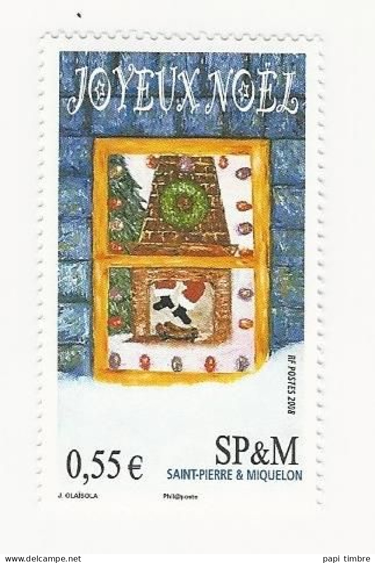 SPM-2008-Noël - N° 938 ** - Unused Stamps