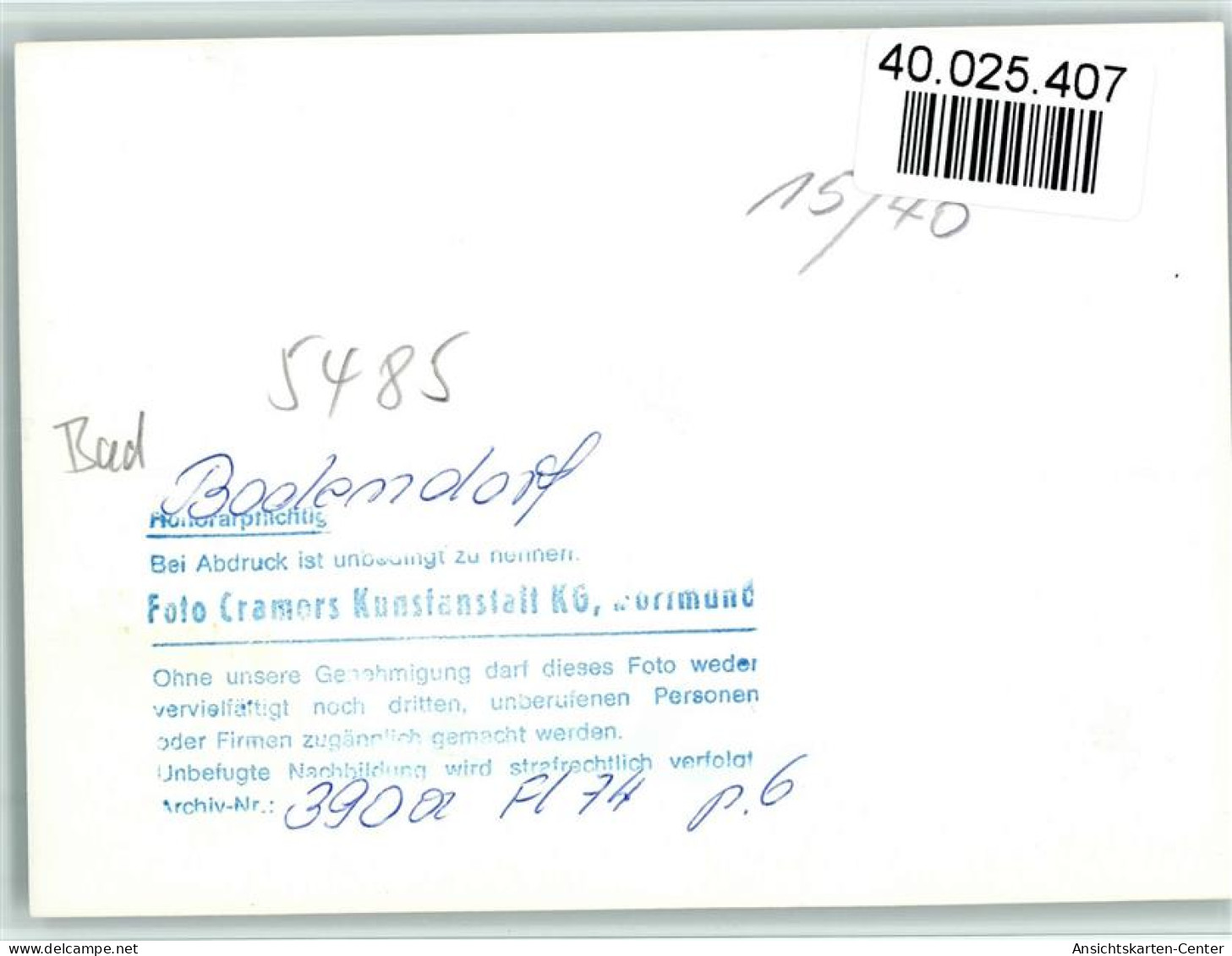 40025407 - Bad Bodendorf - Autres & Non Classés