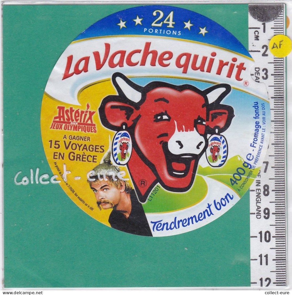 C1267 FROMAGE FONDU VACHE QUI RIT ASTERIX JEUX OLYMPIQUES 24 PORTIONS 400 G   L 11 201 - Cheese