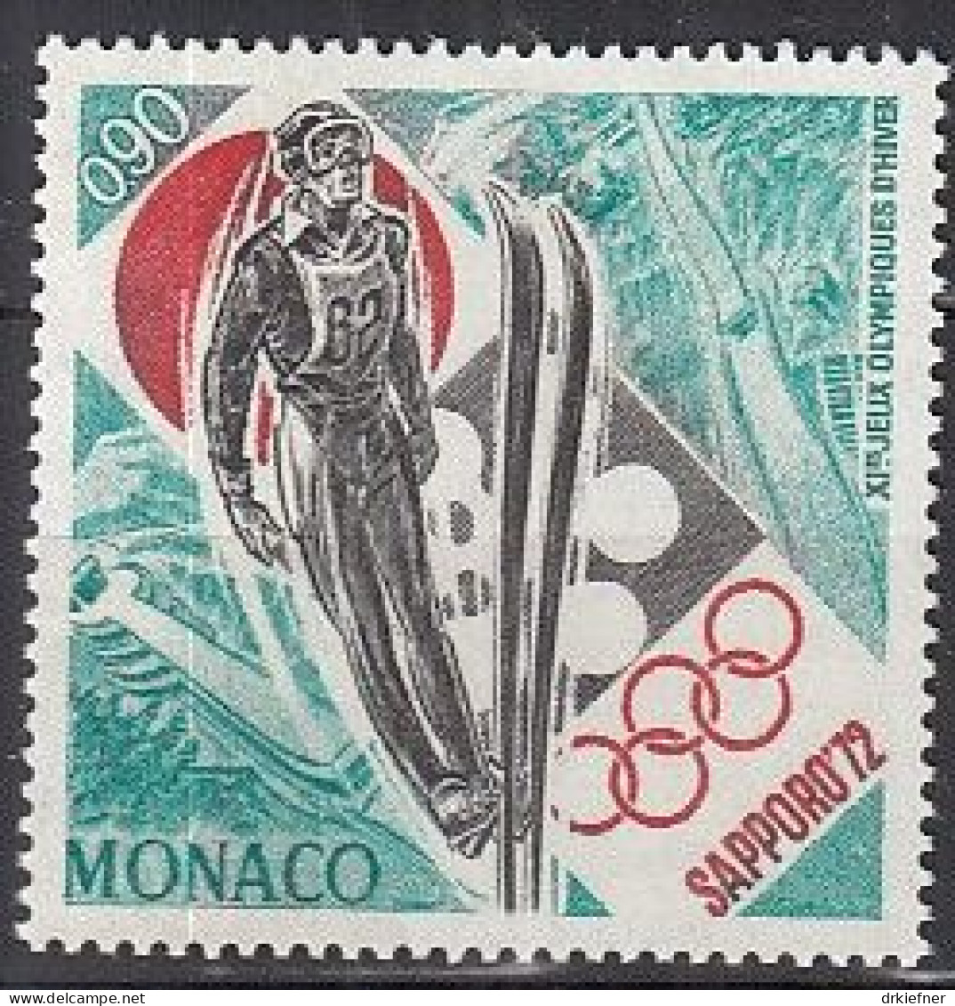 MONACO  1037, Postfrisch **, Olympische Winterspiele Sapporo, 1972 - Neufs