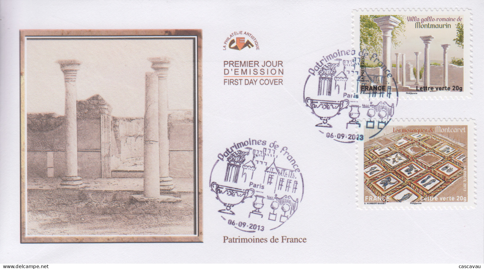 Enveloppe  FDC  1er  Jour   FRANCE    Patrimoines   De   FRANCE    2013 - 2010-2019