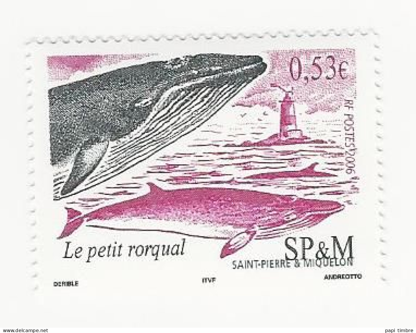 SPM-2006-Faune. Cétacés - N° 863 Et 864 ** - Unused Stamps