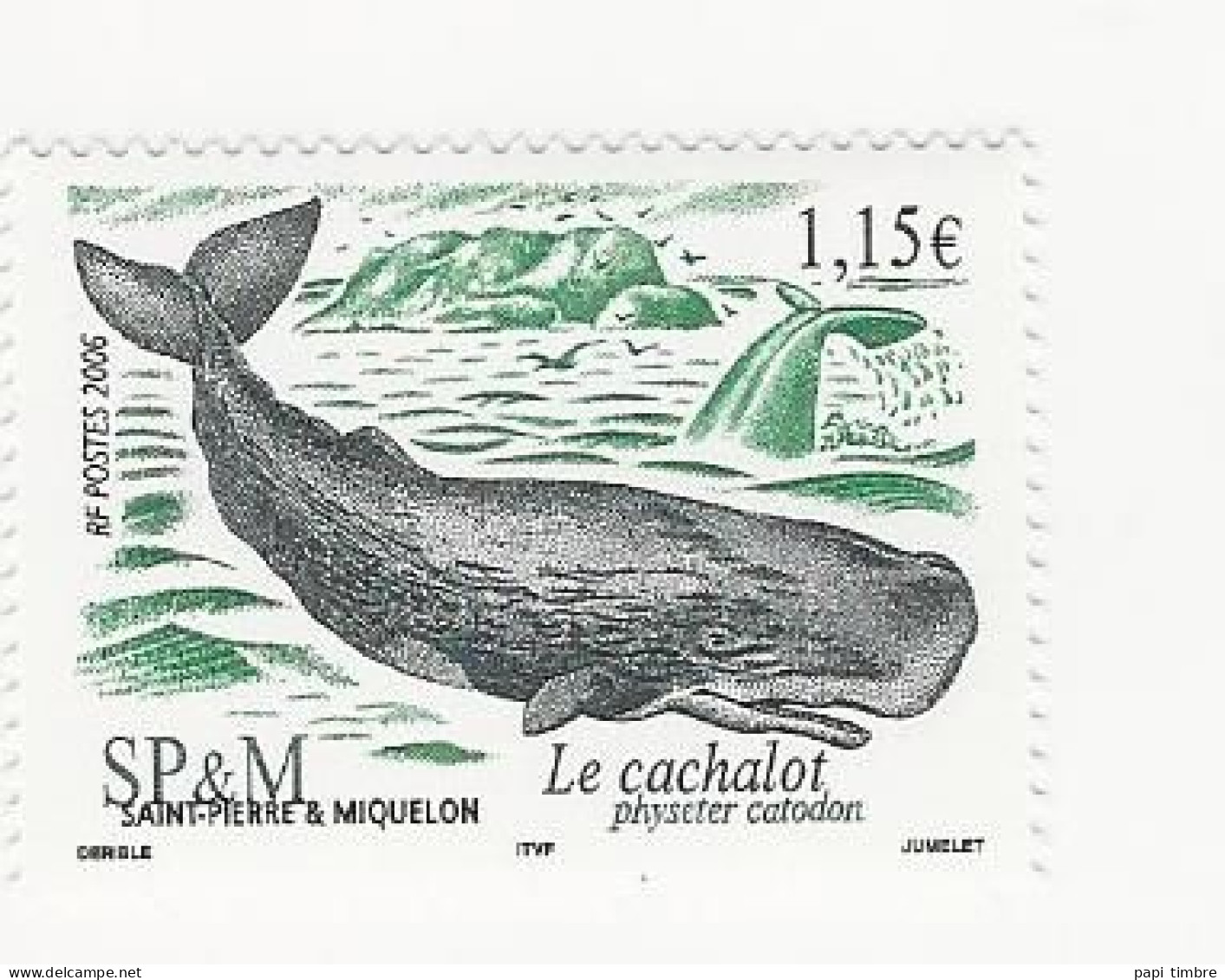 SPM-2006-Faune. Cétacés - N° 863 Et 864 ** - Unused Stamps