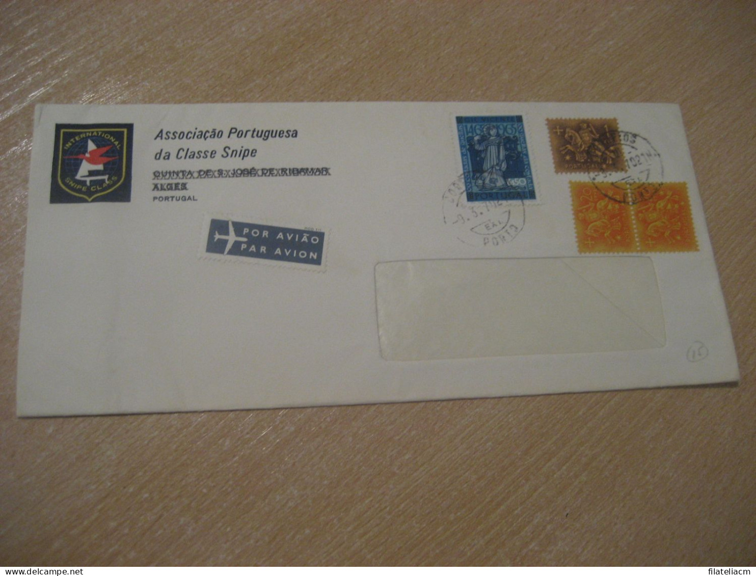 PORTO 1970 Classe International Snipe Class Dinghy Sailing Air Mail Cancel Cover PORTUGAL - Voile
