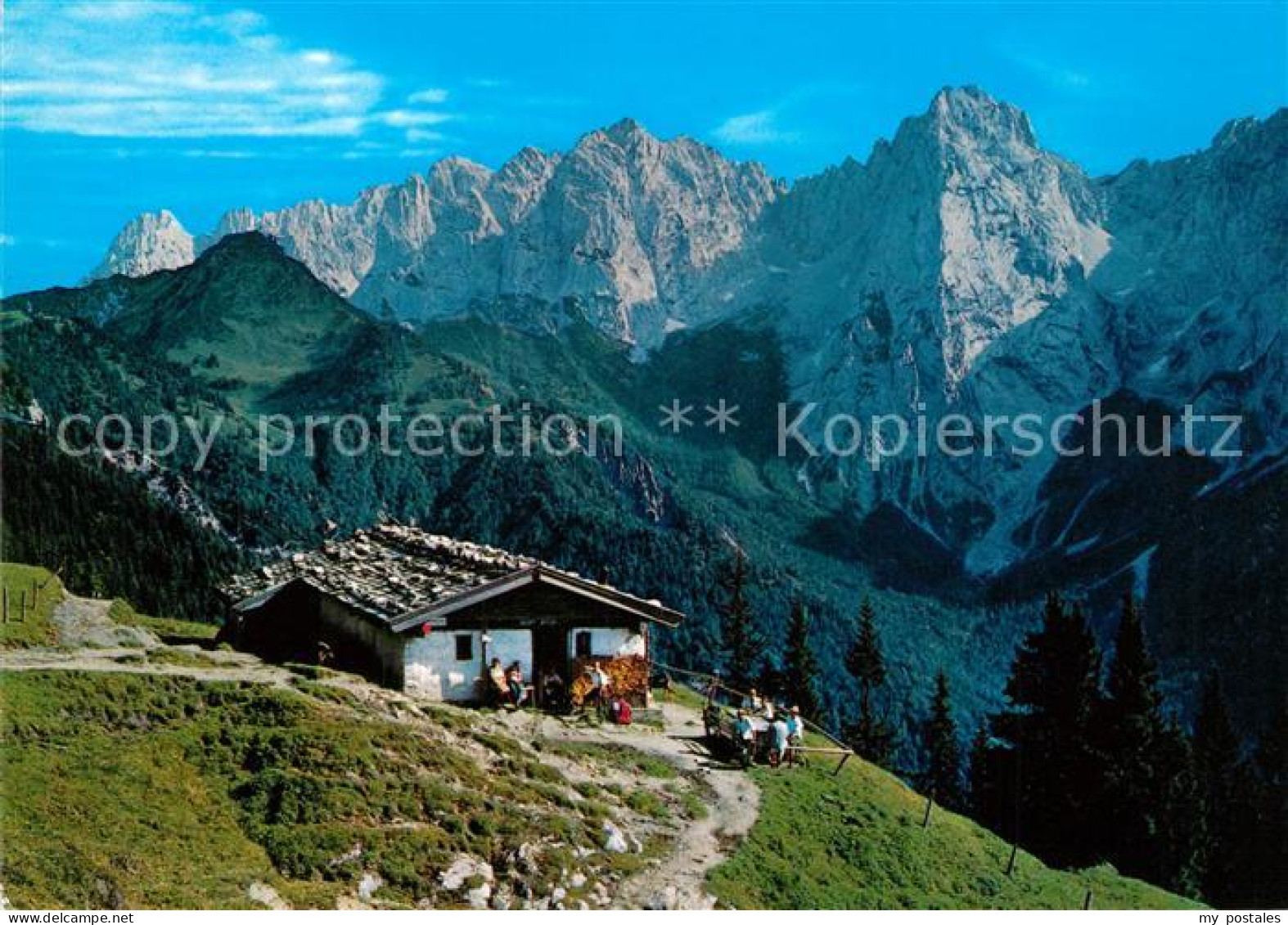 73222456 Kufstein Tirol Hinterkaiserfeldenalm Wilder Kaiser Kaisergebirge Kufste - Sonstige & Ohne Zuordnung