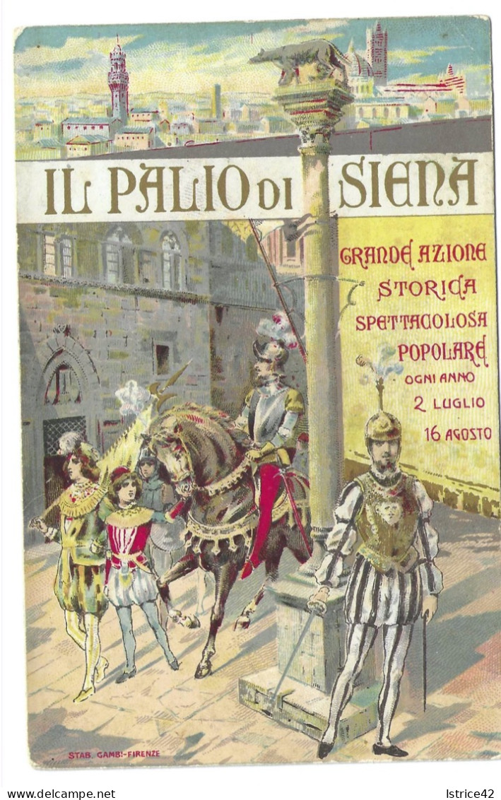 SIENA - PALIO - IL PALIO DI SIENA GRANDE AZIONE STORICA - Siena