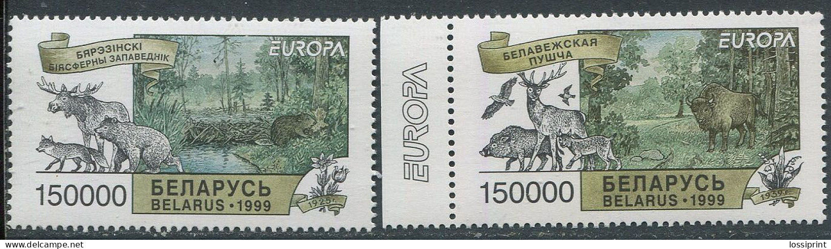 Belarus:Unused Stamps EUROPA Cept 1999, Animals, MNH - Bielorrusia